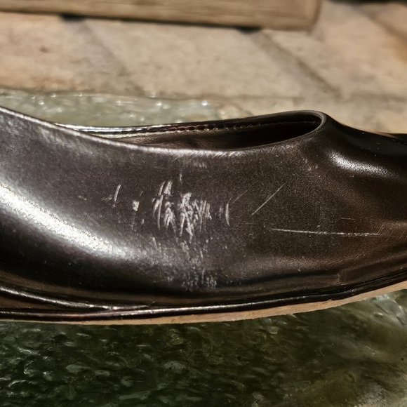 Cole Haan Air Elly OT Ballet Wedge Flats Silver Metallic Sz 7.6 #D24279 - Picture 10 of 11